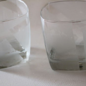 modern etched glasses