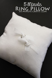 15 Minute Ring Pillow