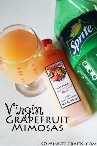 Virgin Grapefruit Mimosas