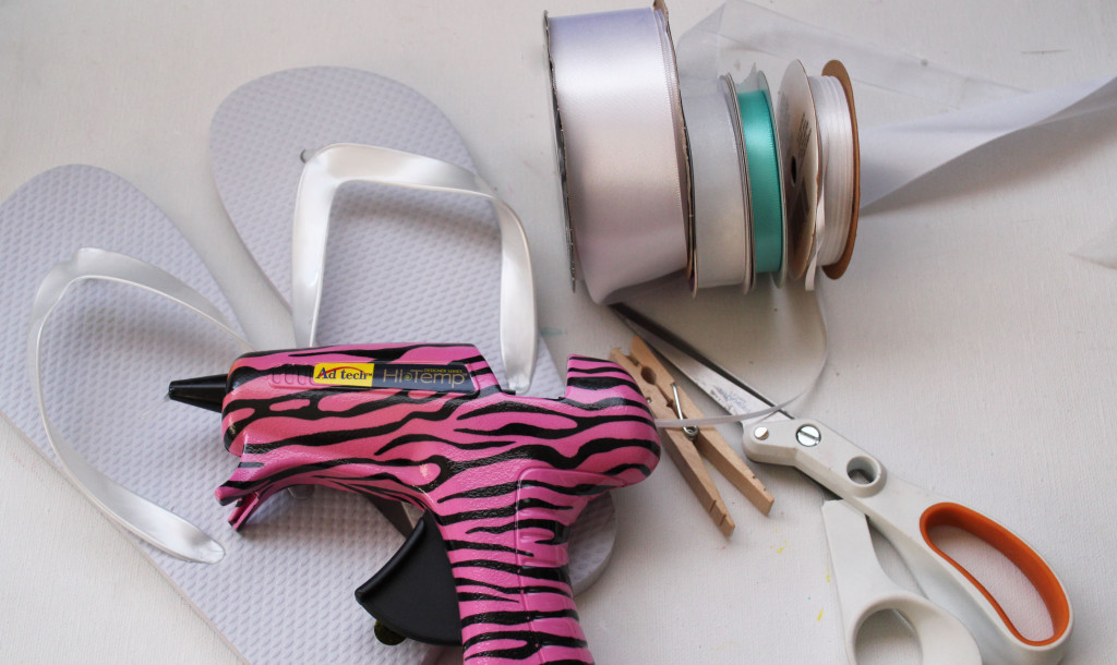 supplies for bridal flip flops