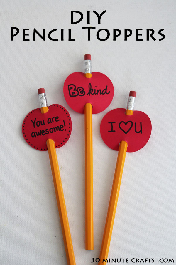 Diy Pencil Toppers