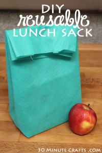 DIY Reusable Lunch Sack