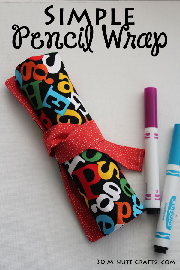 Sewing Pencil Roll Case - Simple Living. Creative Learning