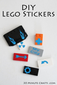 DIY Lego Stickers cut from Vinyl