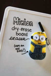 DIY Minion Dry Erase Board Eraser