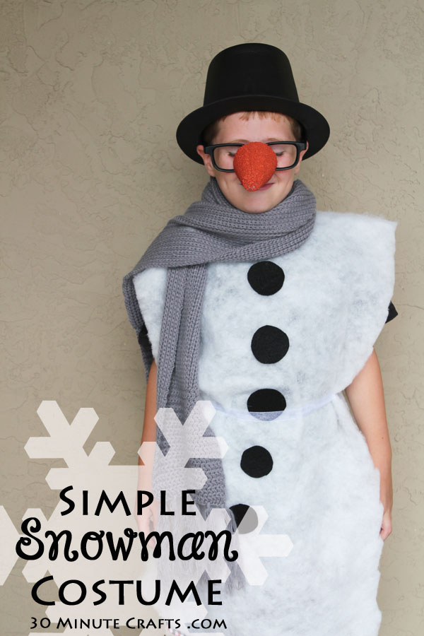 Homemade Snowman Costume