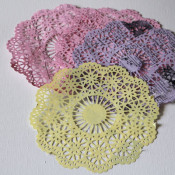 doilies made from school flyers