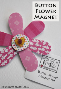 Button Flower Magnet Kit
