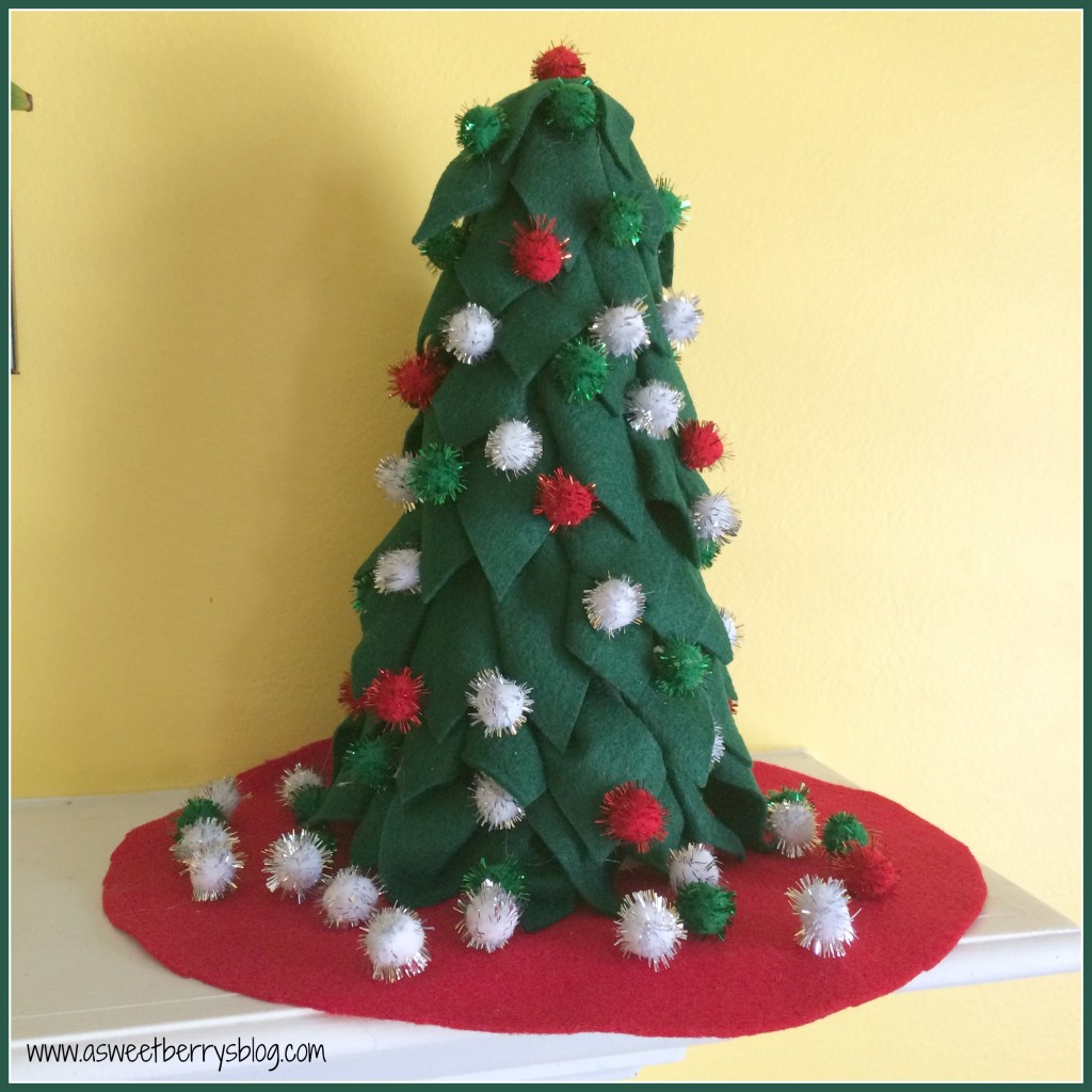 felt christmas tree