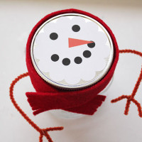 simple snowman mason jar for gift giving