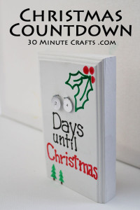 DIY Christmas Countdown Calendar - help kids count down the days until Christmas!