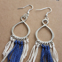 DIY Fringe Earrings - make these fun and easy earrings in about 15 minutes!