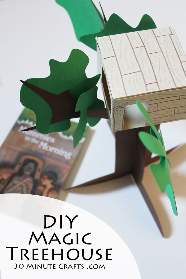 DIY Magic Treehouse Craft - 3D Paper Magic Treehouse Model