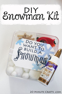 DIY Snowman Kit - no matter what climate you live in, you can give the gift of snowmen this winter!