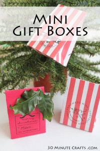 Make your own mini gift box - comes together quickly, and great for favors or gift giving!