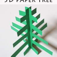 Modern 3D Paper Tree