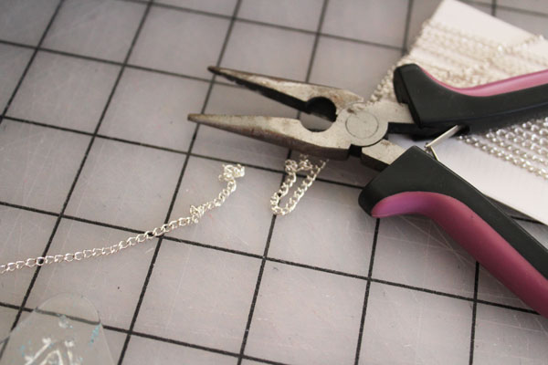 cut necklace chain
