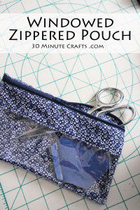 Windowed Zippered Pouch