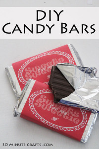 DIY Candy Bars - Make these easy chocolate bars, and wrap them in these fun wrappers!