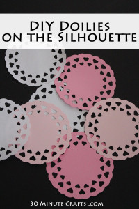 Free Silhouette Cut File - DIY Doilies for Valentine's Day Crafting and decorating