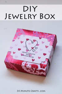 DIY Jewelry Box - Free Cut File you can use to make this earring box