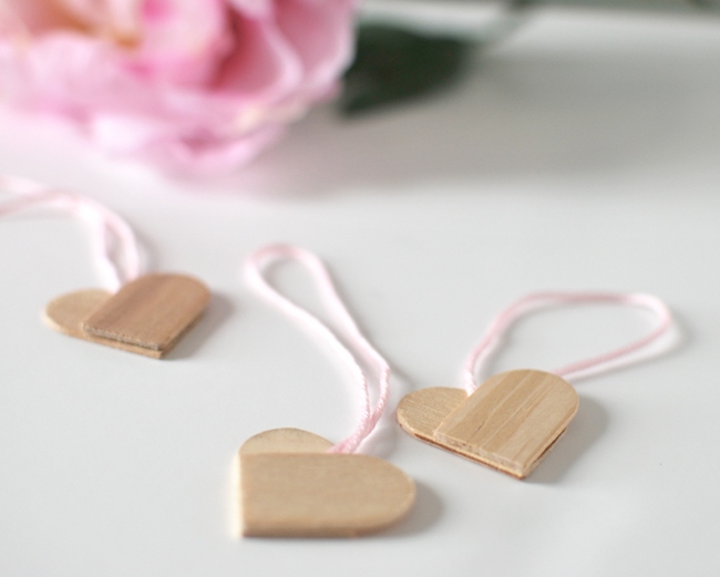 Popsicle Stick Hearts from Amy at Bead Bash