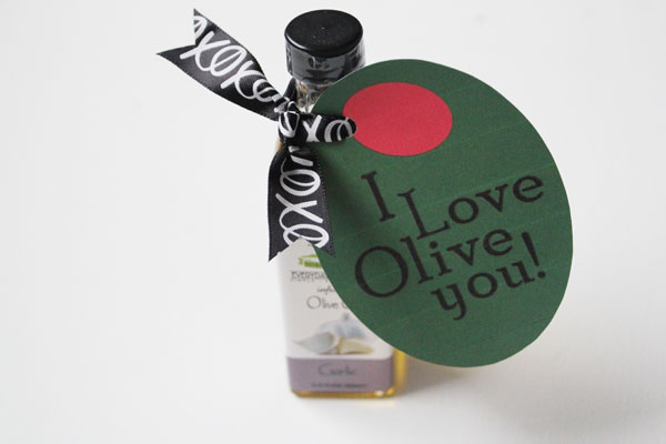 olive oil printable valentine tag