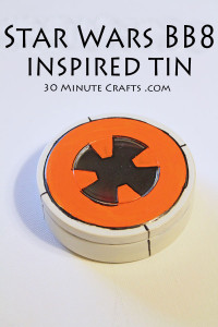 Star Wars BB8 Inspired Tin - Fast to make and super cute - great for any Star Wars fan!