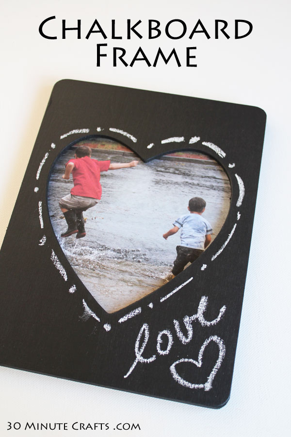 Chalkboard Heart Frame