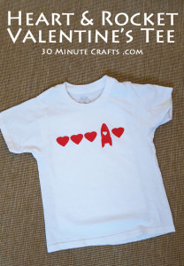 Heart and Rocket Valentine's Tee