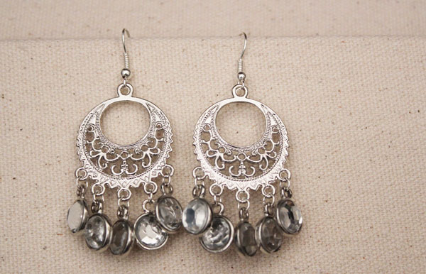 finished bling earrings