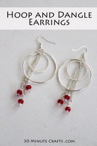 Hoop and Dangle Earrings - Super fast and simple to make!