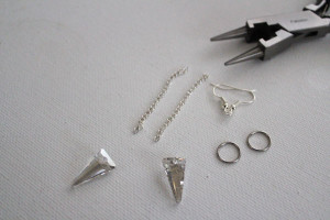 supplies for arrowhead earrings