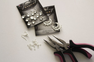 supplies for sparkle earrings