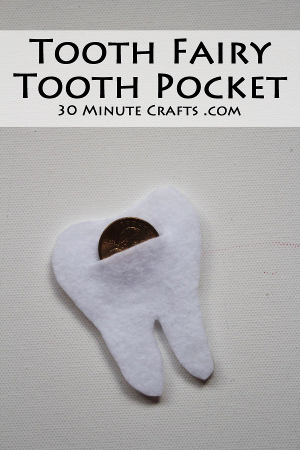 Simple Tooth Fairy Tooth Pocket - so simple to make!