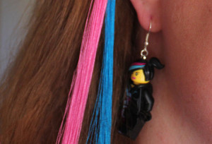 wear your earrings with the DIY WyldStyle Hair Streaks