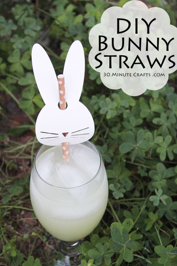 DIY Bunny Straws