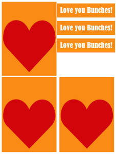 Love you Bunches Printable