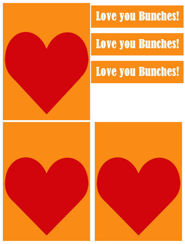 Love you Bunches Printable