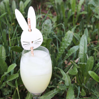 finished bunny straw