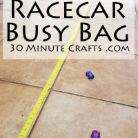 racecar busy bag