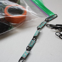 simple to make paperclip necklace busy bag