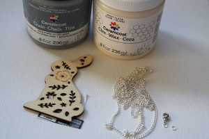 supplies for bunny necklace