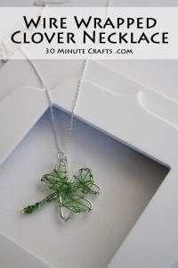 Wire Wrapped Clover Necklace