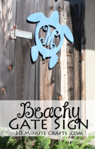 Beachy Gate Sign