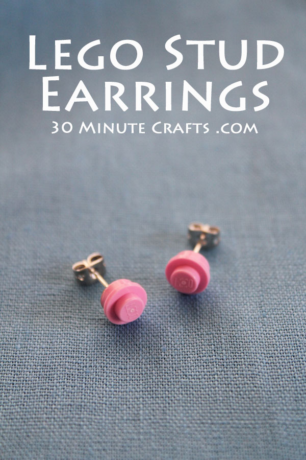 Lego Stud Earrings