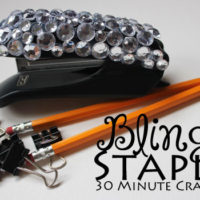 make a blinged stapler with only a few supplies