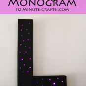 This Starlight Monogram adds soft light to any space