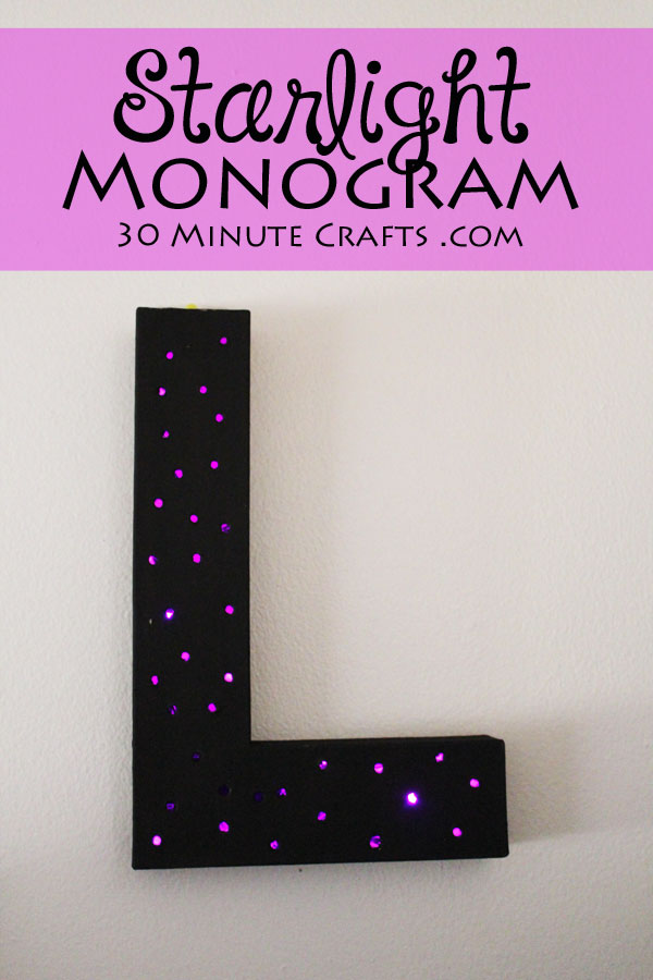 This Starlight Monogram adds soft light to any space