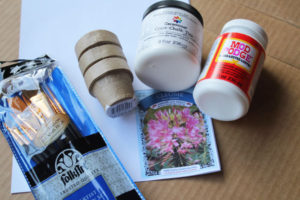 supplies for seed packet pot